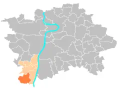 Location Map Municipal District Prague  Lipence