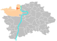 Location Map Municipal District Prague  Lysolaje