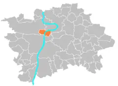 Location Map Municipal District Prague  Praha 1