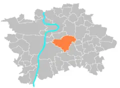 Location Map Municipal District Prague  Praha 10