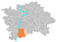 Location Map Municipal District Prague  Praha 12