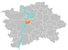 Location Map Municipal District Prague  Praha 2