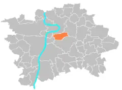 Location Map Municipal District Prague  Praha 3