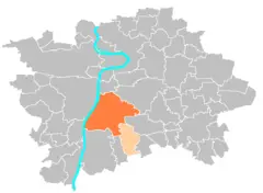Location Map Municipal District Prague  Praha 4