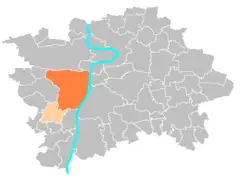 Location Map Municipal District Prague  Praha 5