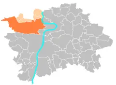 Location Map Municipal District Prague  Praha 6
