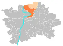 Location Map Municipal District Prague  Praha 8