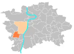 Location Map Municipal District Prague  Slivenec