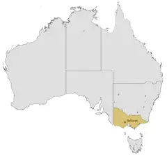 Location Map of Ballarat