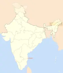 Location Map of Chennai