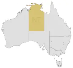 Location Map of Darwin