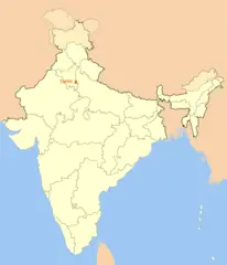Location Map of Delhi
