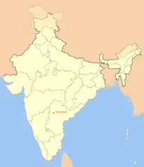 Location Map of Hyderabad
