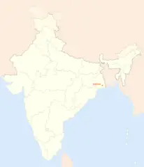 Location Map of Kolkata