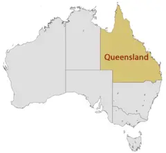 Location Map of Queensland