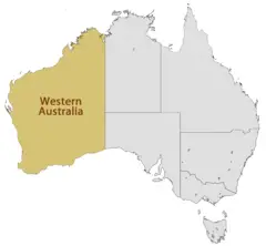 Location Map of Western Australia