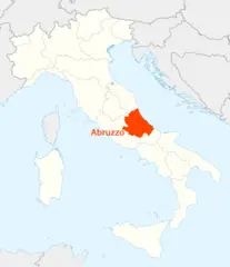 Location of Abruzzo Map