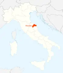 Location of Ancona Map