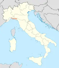 Location of Genoa Map
