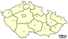 Location of Czech City Kyjov
