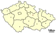 Location of Czech City Litomysl