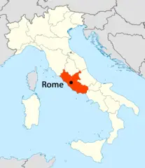 Location of Rome Map