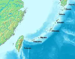 Location of the Ryukyu Islands