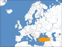 Location of Turkey In Europe2