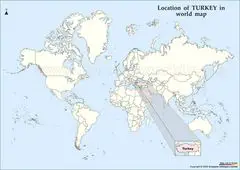 Location of Turkey Map