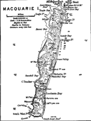 Macquarie Island Map  Mawson