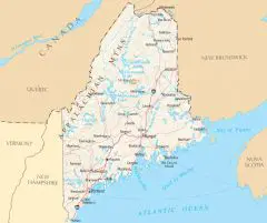 Maine Reference Map