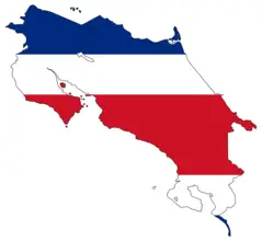 Map And Flag of Costa Rica
