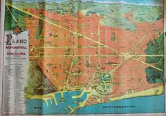 Map Barcelona 1920