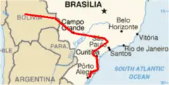 Map Gas Brazil Bolivia 1