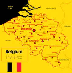 Map Mapa Belgii Belgium