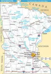 Map Minnesota West Na