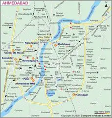 Map of Ahmedabad