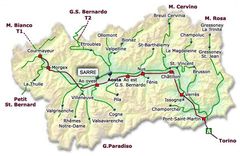 Map of Aosta Valley 2