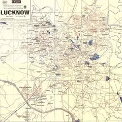 Map of Lucknow