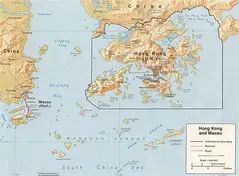 Map of Macau And Hong Kong
