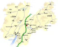 Map of Trento