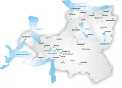 Map of Canton Schwyz