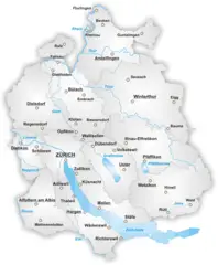 Map of Canton Zurich