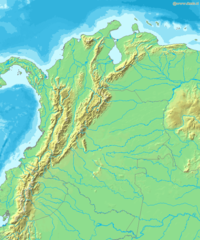 Map of Colombia Demis