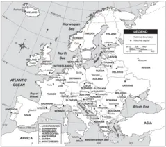Map of Europe With Capitals