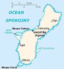 Map of Guam (pl)