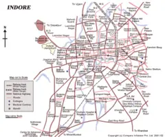 Map of Indore