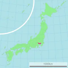 Map of Japan With Highlight On 13 Tokyo Prefecture