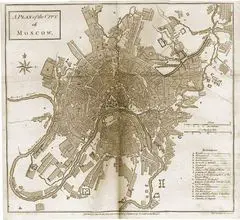 Map of Moscow 1784