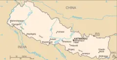 Map of Nepal (es)